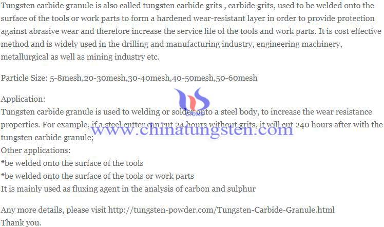 tungsten carbide granlue image