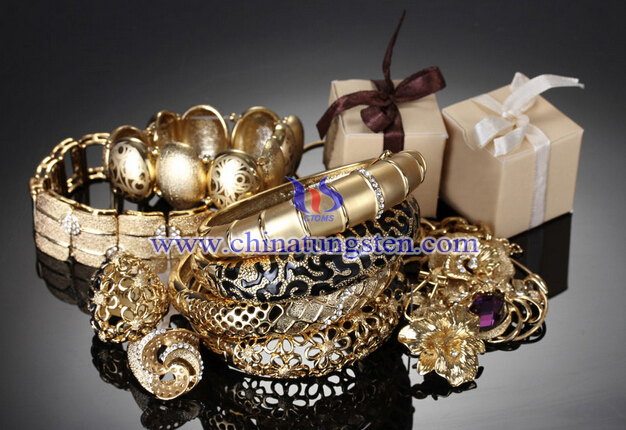 gold plated tungsten alloy ornaments image