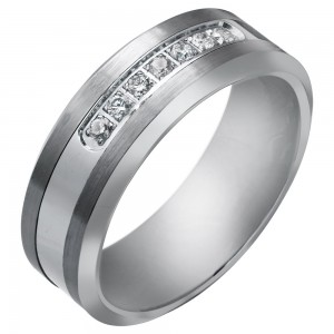 Mens-Tungsten-ring-Diamond