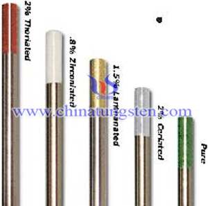 multiple composite rare earth tungsten electrodes