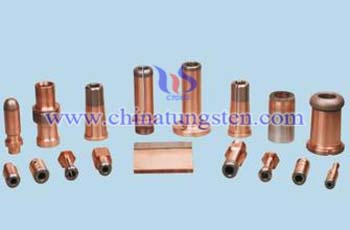 Tungsten copper contacts