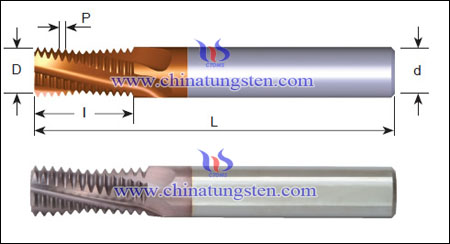 tungsten carbide indexable thread milling cutter photo