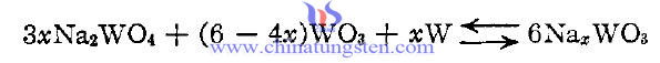 equation of NaxWO3