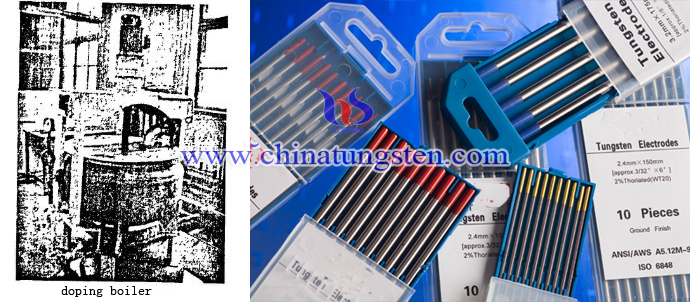 tungsten electrodes and doping boiler