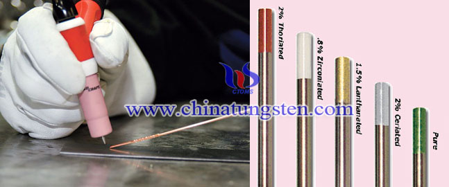 tungsten electrode and TIG welding