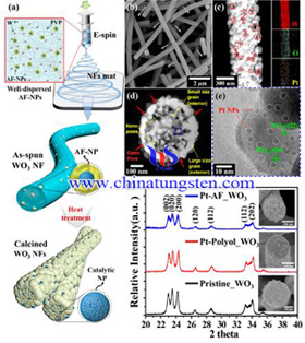 WO3納米纖維顯微鏡分析