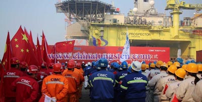 delivery of the strongest ultra deepwater drilling platform image