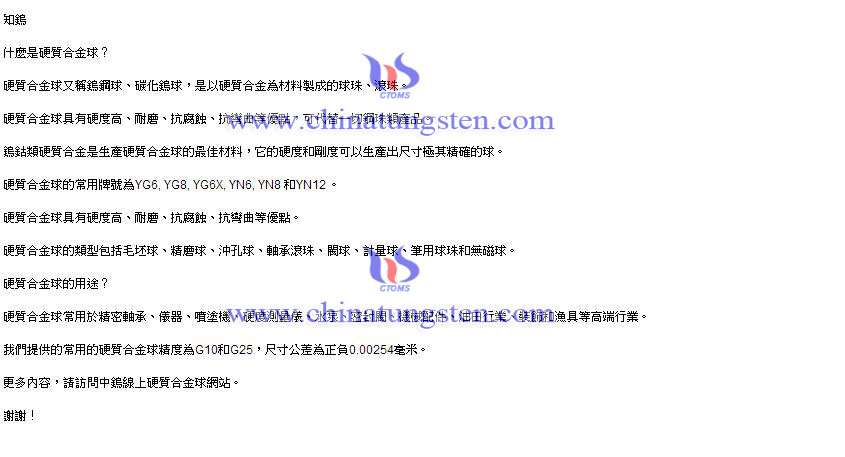 什麼是硬質合金球圖片