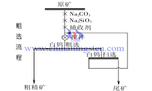 白钨矿的粗选图片