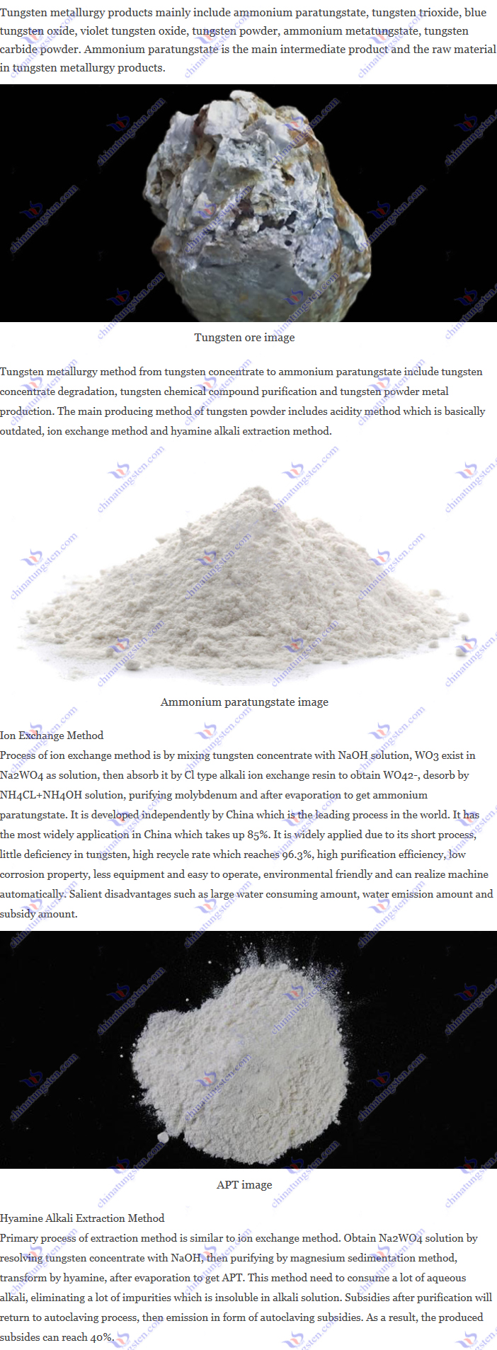 tungsten metallurgy method image