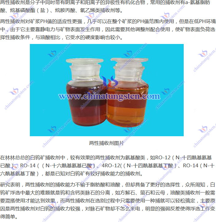 白钨矿捕收–两性捕收剂图片