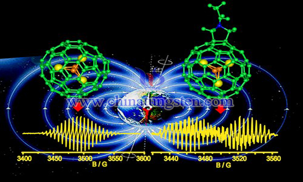 fullerene structure nanometer tungsten disulfide image