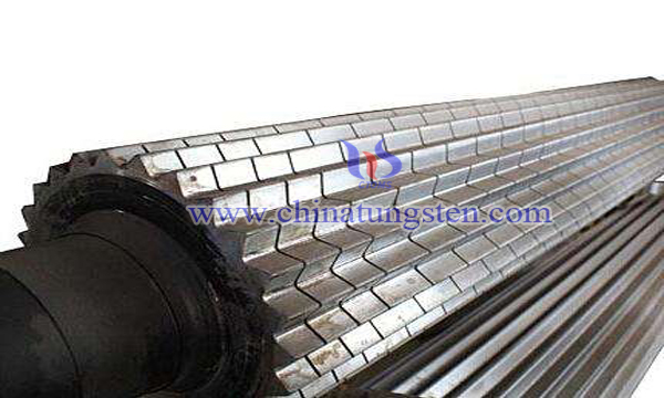 corrugated roll tungsten carbide cobalt coating reinforcement image