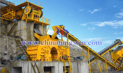 Tungsten concentrate gravity separation-crusher image
