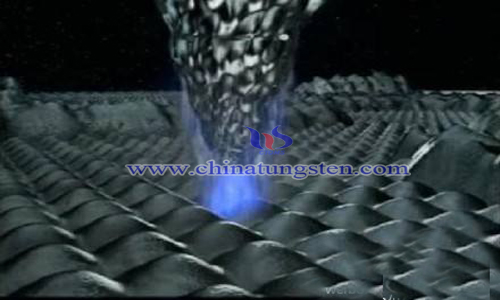 nanoporous tungsten needle tip preparation image