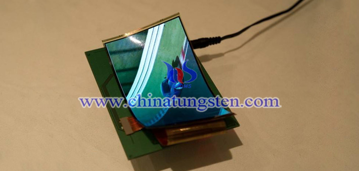 flexible mobile phone screen added blue tungsten oxide nanopowder picture