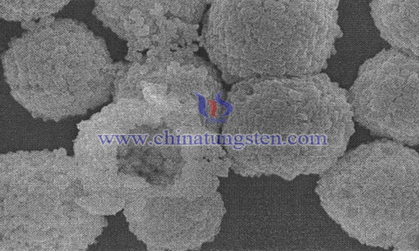 carbon nitride-tungsten oxide composite hollow microspheres image