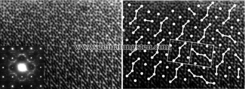 niobium tungsten oxide HRTEM photo