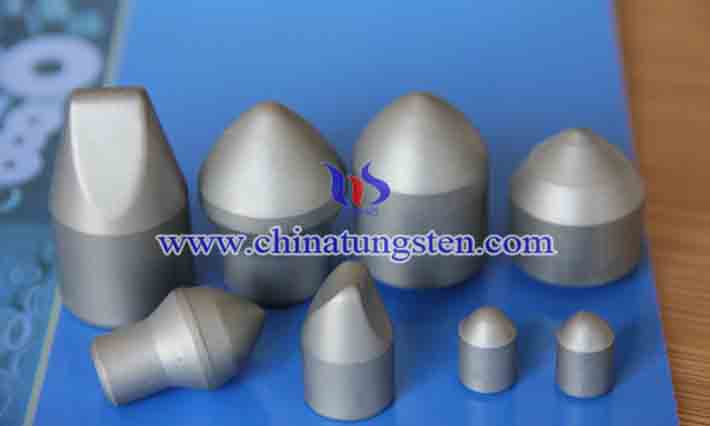 tungsten carbide rock drilling button picture