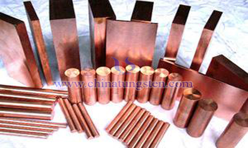 tungsten copper high voltage contact material image