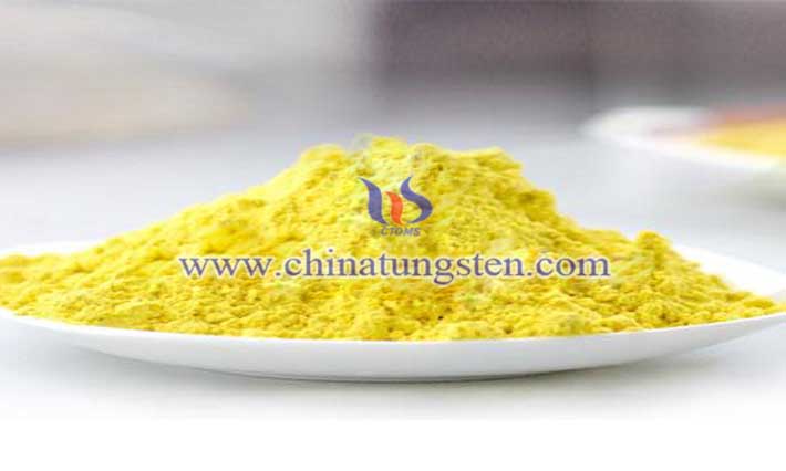 nano yellow tungsten oxide warm fiber picture