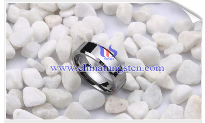 man tungsten wedding ring picture