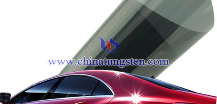 Cs0.32WO3 particles applied for heat insulating window glass picture