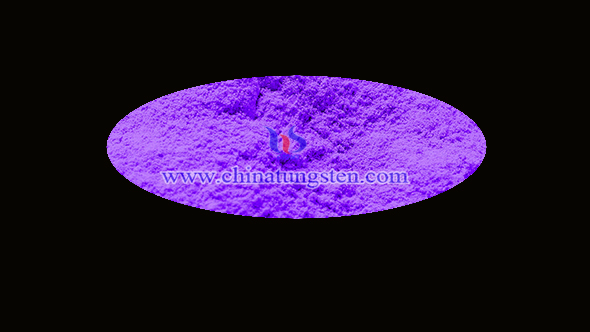 Picture of purple tungsten oxide