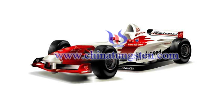 Car racing pictures of tungsten alloy counterparts