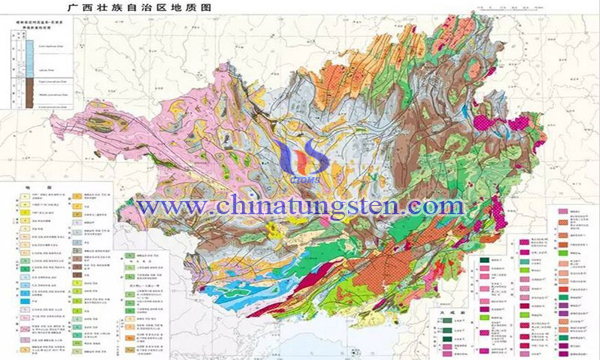 广西壮族自治区地质图 广西壮族自治区地质图
