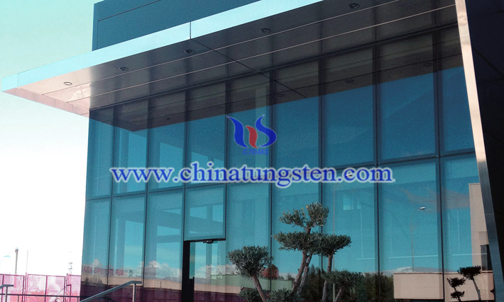 WO3 nanopowder applied for building glass energy saving coating picture