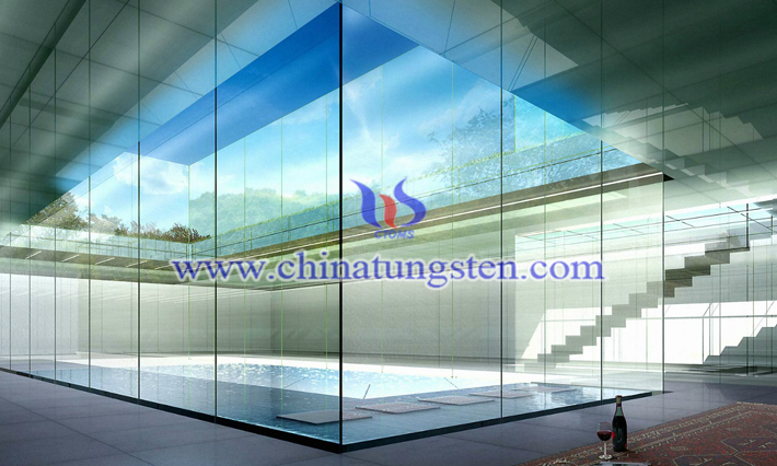 tungsten trioxide powder applied for building glass energy saving coating picture