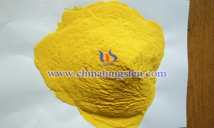 yellow tungsten oxide powder applied for building glass energy saving coating image