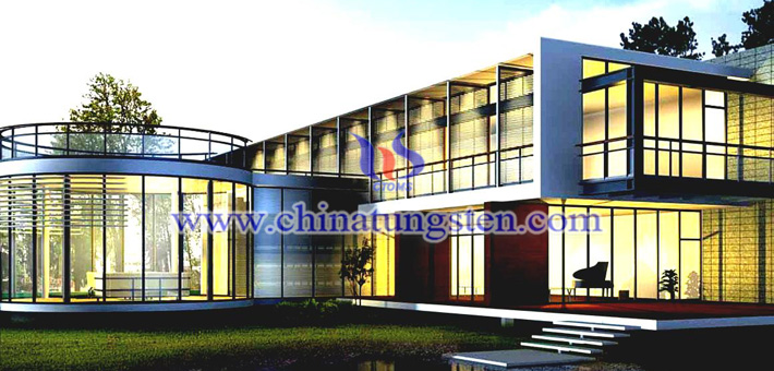 WO3 powder applied for new energy efficient building glass picture