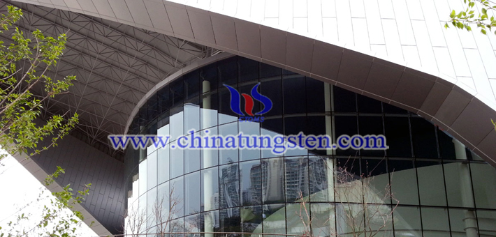 nano yellow tungsten oxide applied for glass curtain wall heat insulation coating picture