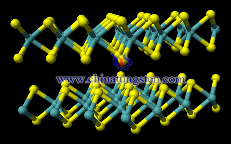 tungsten disulfide molecular structure image