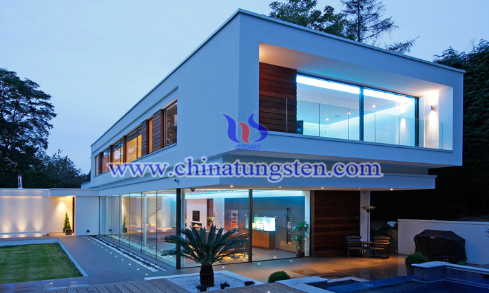WO3 applied for nano transparent heat insulating glass coating picture