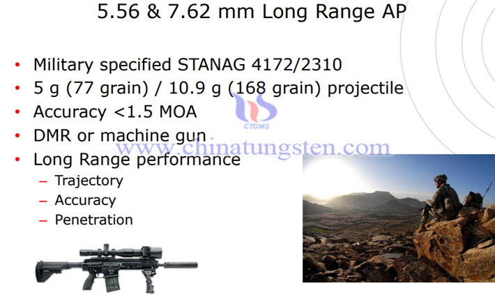 tungsten alloy armor piercing rifle picture