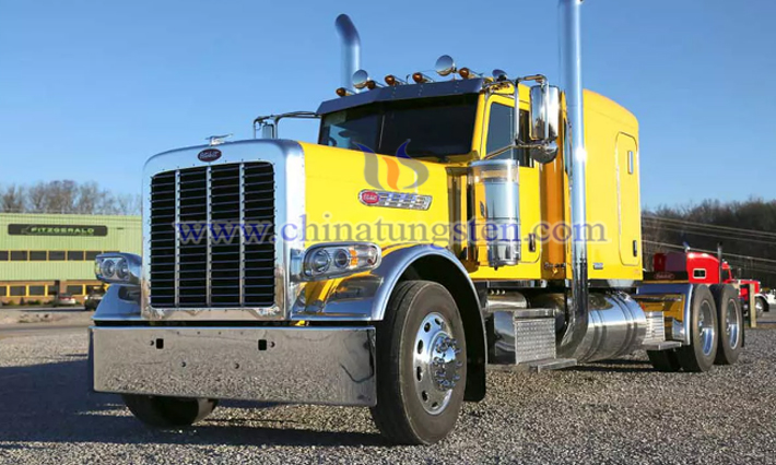 tungsten alloy counterweight truck picture