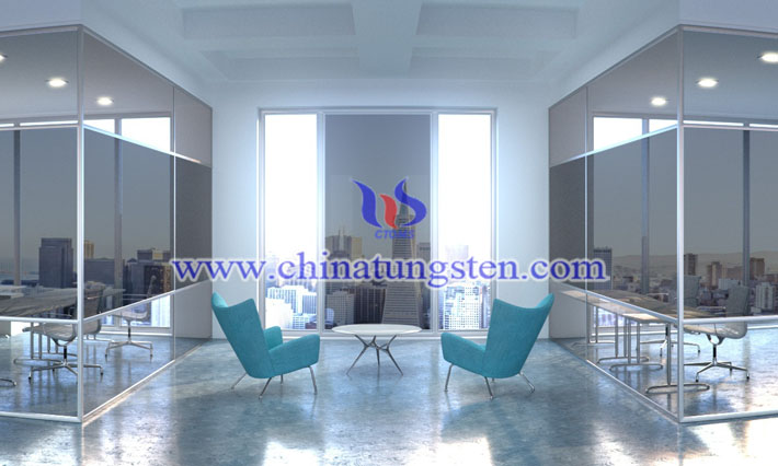 WO3 film applied for electrochromic material picture
