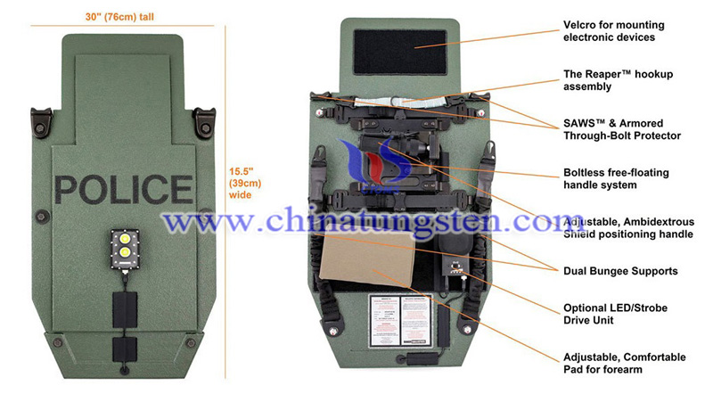 the front and back sides of Mobile Rifle Armor Protective Shield image