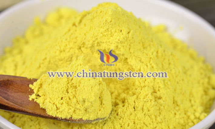 yellow tungsten oxide powder applied for electrochromic material image