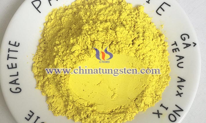 yellow tungsten oxide powder applied for new electrochromic device image