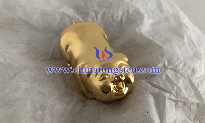 tungsten gold plated pig picture