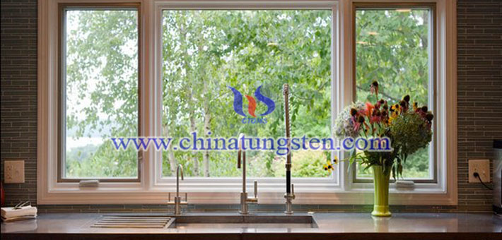 cesium tungsten bronze nanopowder applied for kitchen thermal insulating glass coating picture