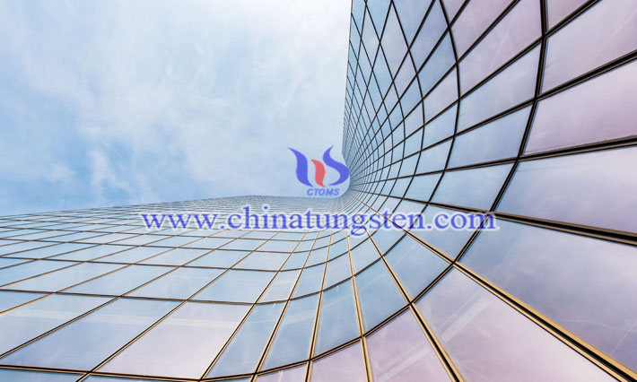 cesium tungsten bronze nanopowder applied for office thermal insulating glass coating picture