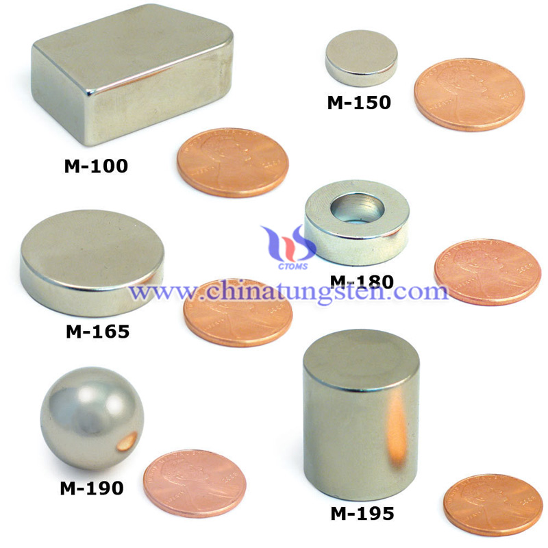 different shapes of rare earth magnets image