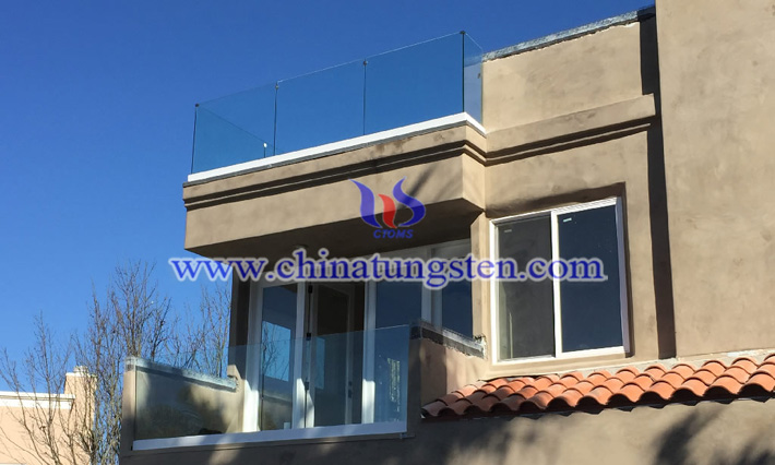 cesium tungsten bronze nanopowder applied for balcony thermal insulating glass coating picture