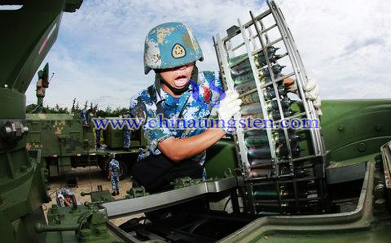 near anti-aircraft gun loading projectiles image
