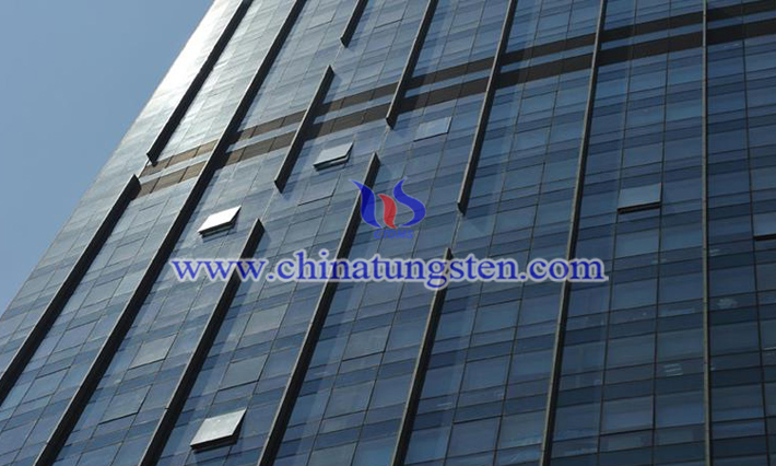 Cs0.32WO3 applied for green building glass curtain wall picture